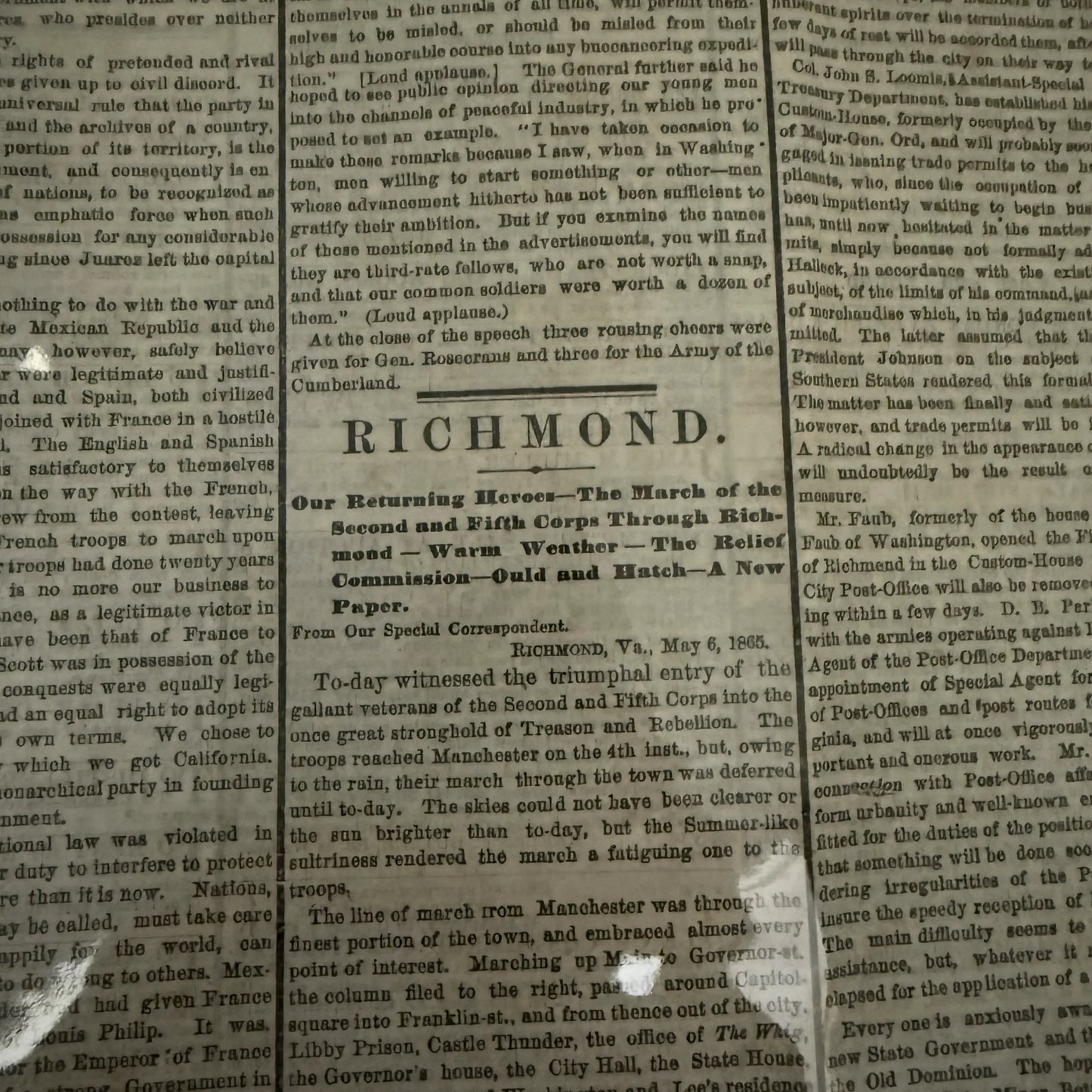 Collection of 34 Civil War Daily Newspapers and Weeklies in an archival box — 1855 - 1865