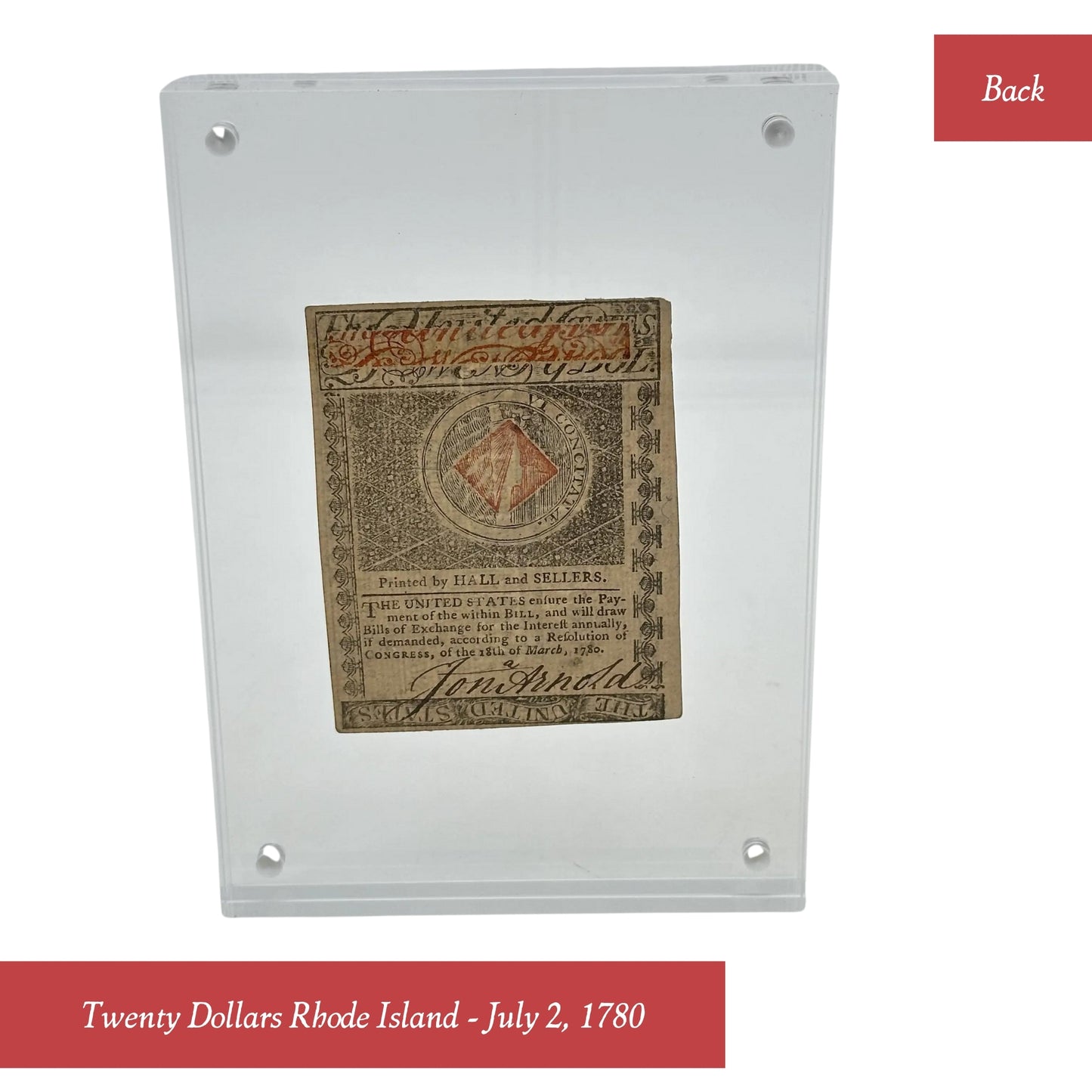 Colonial Currency Notes from 1774 to 1780—Rhode Island, Maryland, Pennsylvania, and Virginia