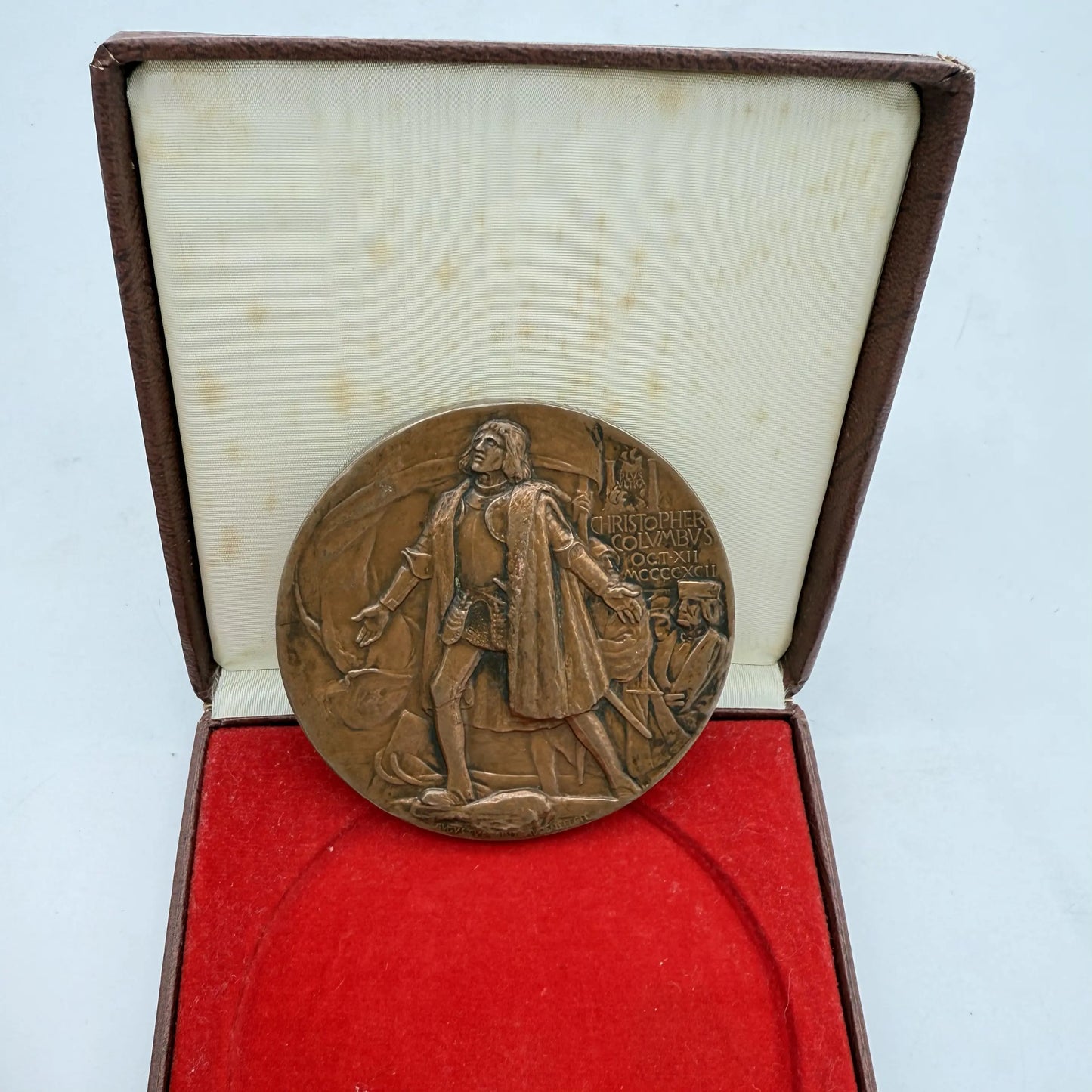 1893 Chicago World's Fair & Columbian Exposition Bronze Award Medal — Augustus Saint-Gaudens