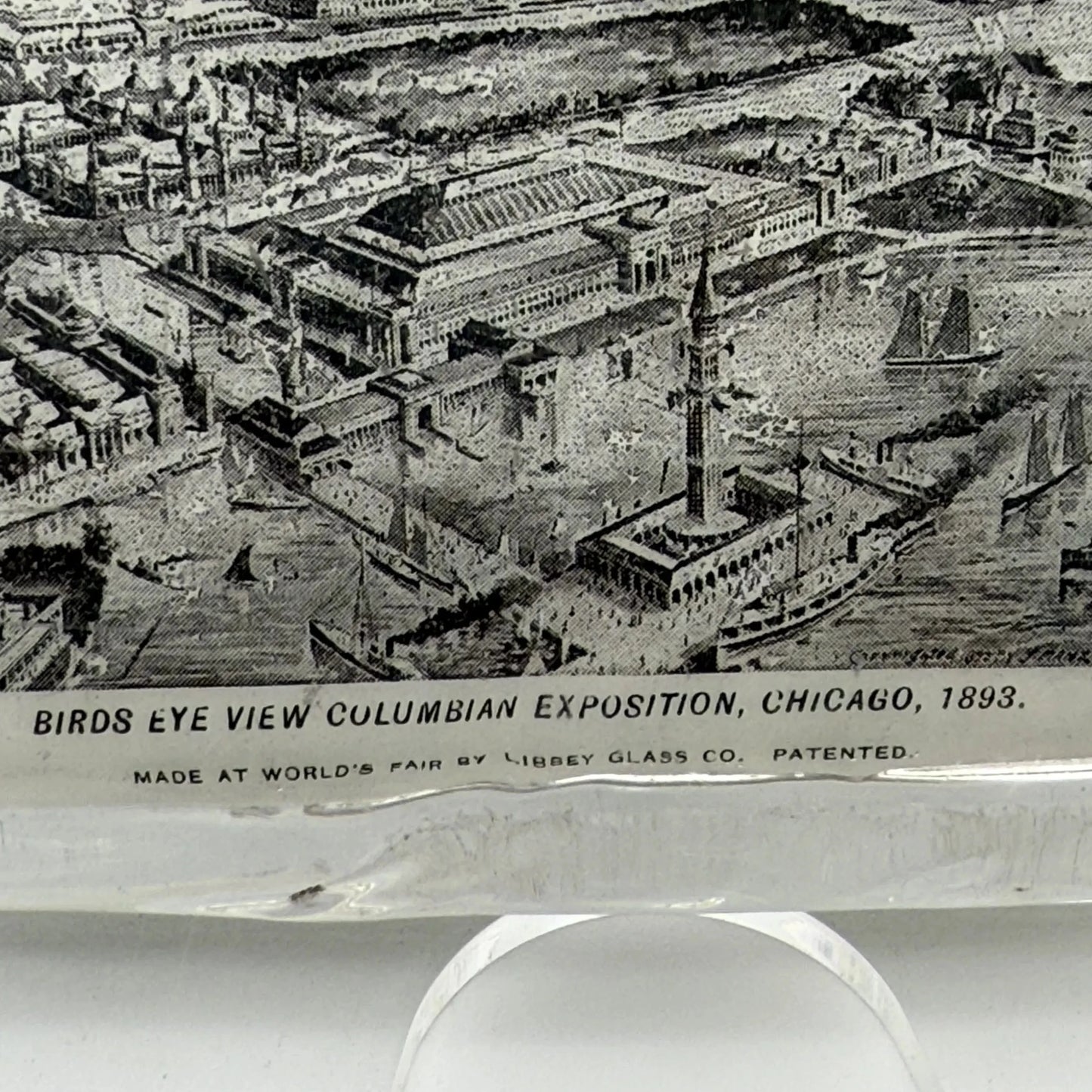 World Columbian Exposition Antique Souvenir Paperweight made by the Libbey Glass Co. — 1893