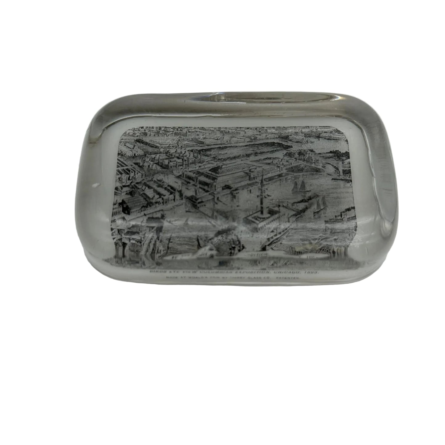 World Columbian Exposition Antique Souvenir Paperweight made by the Libbey Glass Co. — 1893