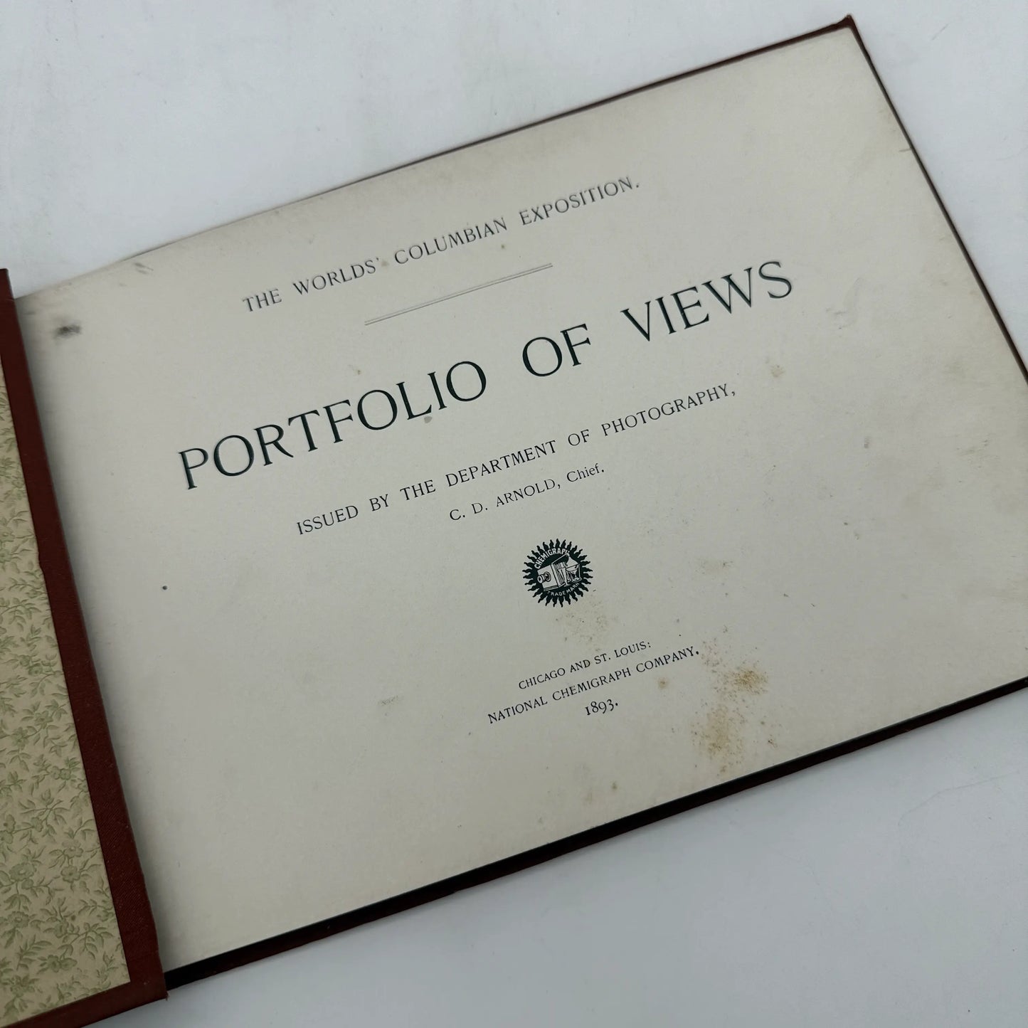 "The Worlds' Columbian Exposition: Portfolio of Views" — 1893