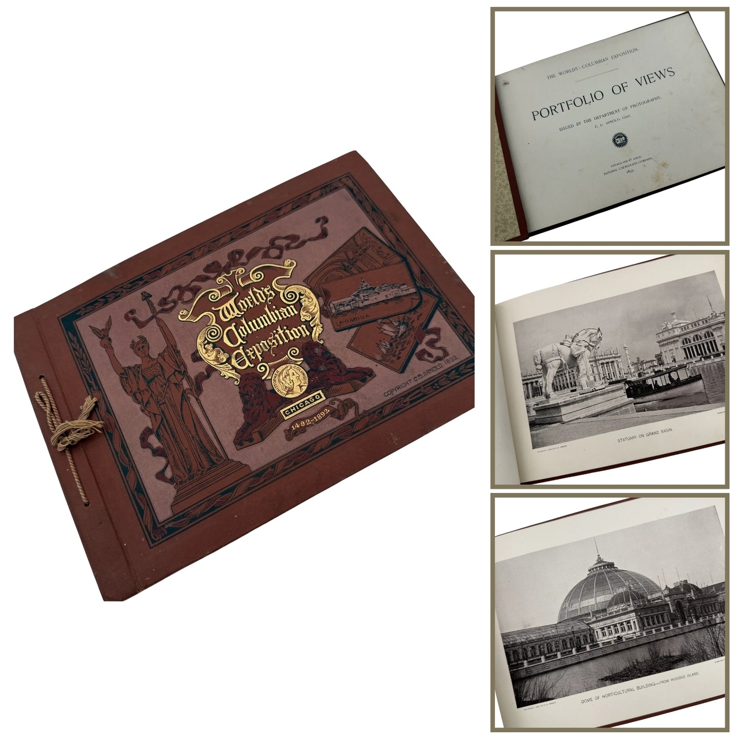 "The Worlds' Columbian Exposition: Portfolio of Views" — 1893