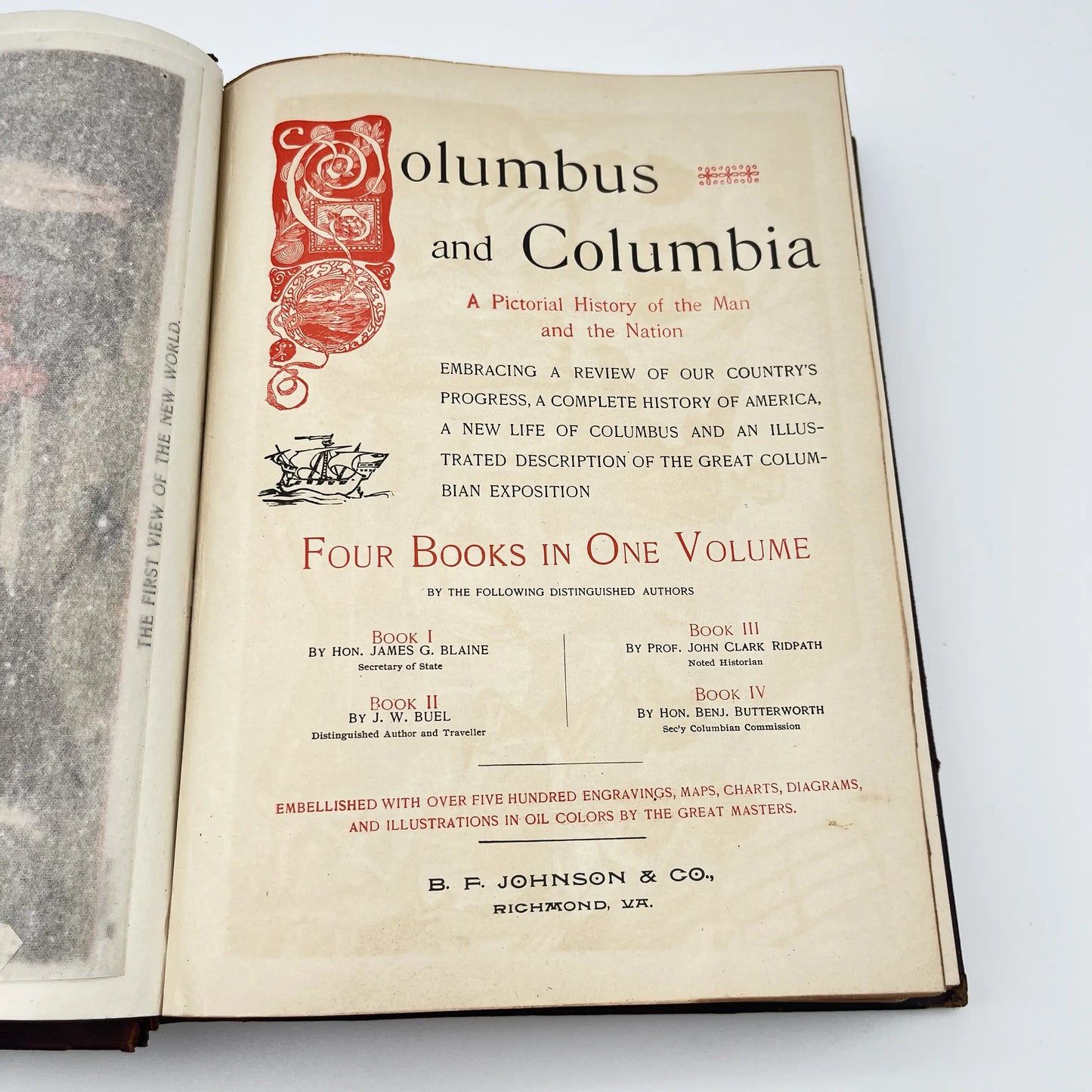 Columbus and Columbia — 4 Illustrated Works in One — 1892