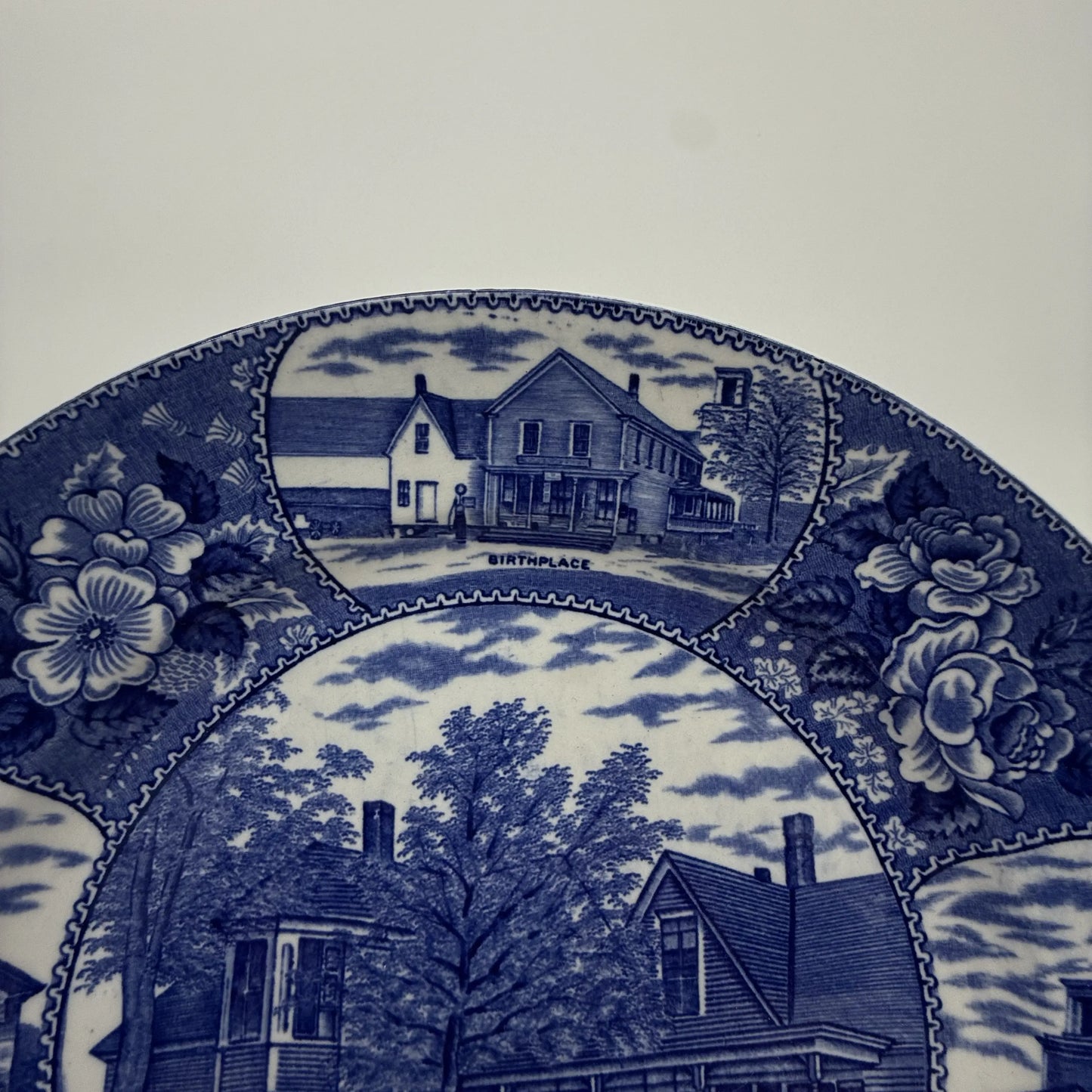 Calvin Coolidge Home Staffordshire Plate  - Adams Souvenir