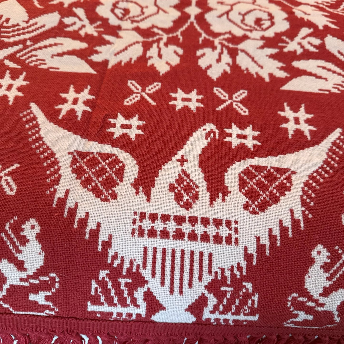 "Declaration of Independence" Jacquard-Woven Coverlet