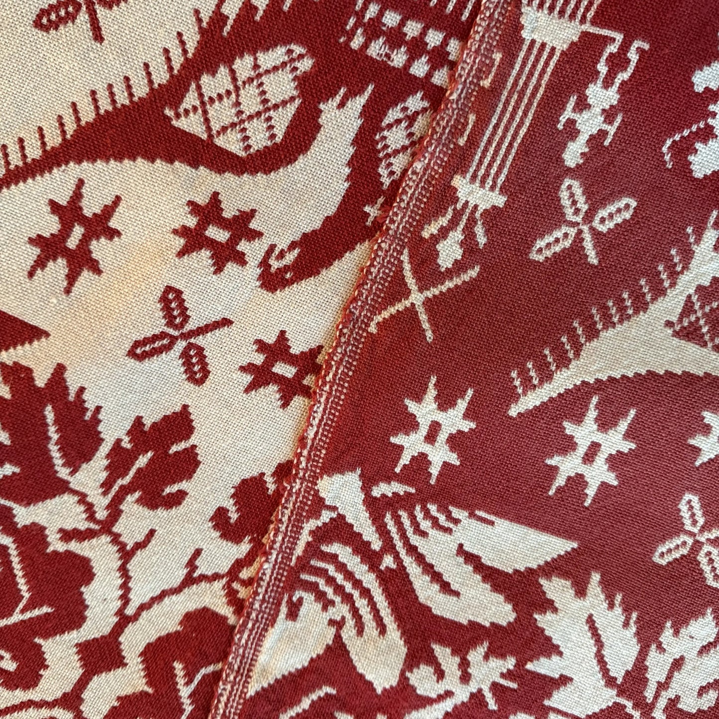 "Declaration of Independence" Jacquard-Woven Coverlet