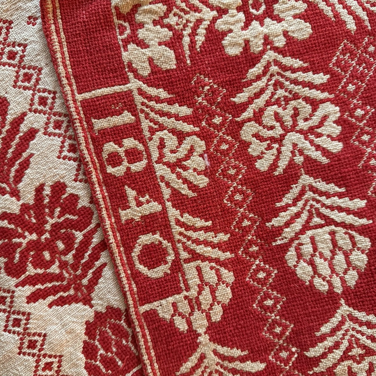 Jacquard-Woven Coverlet — "1840"