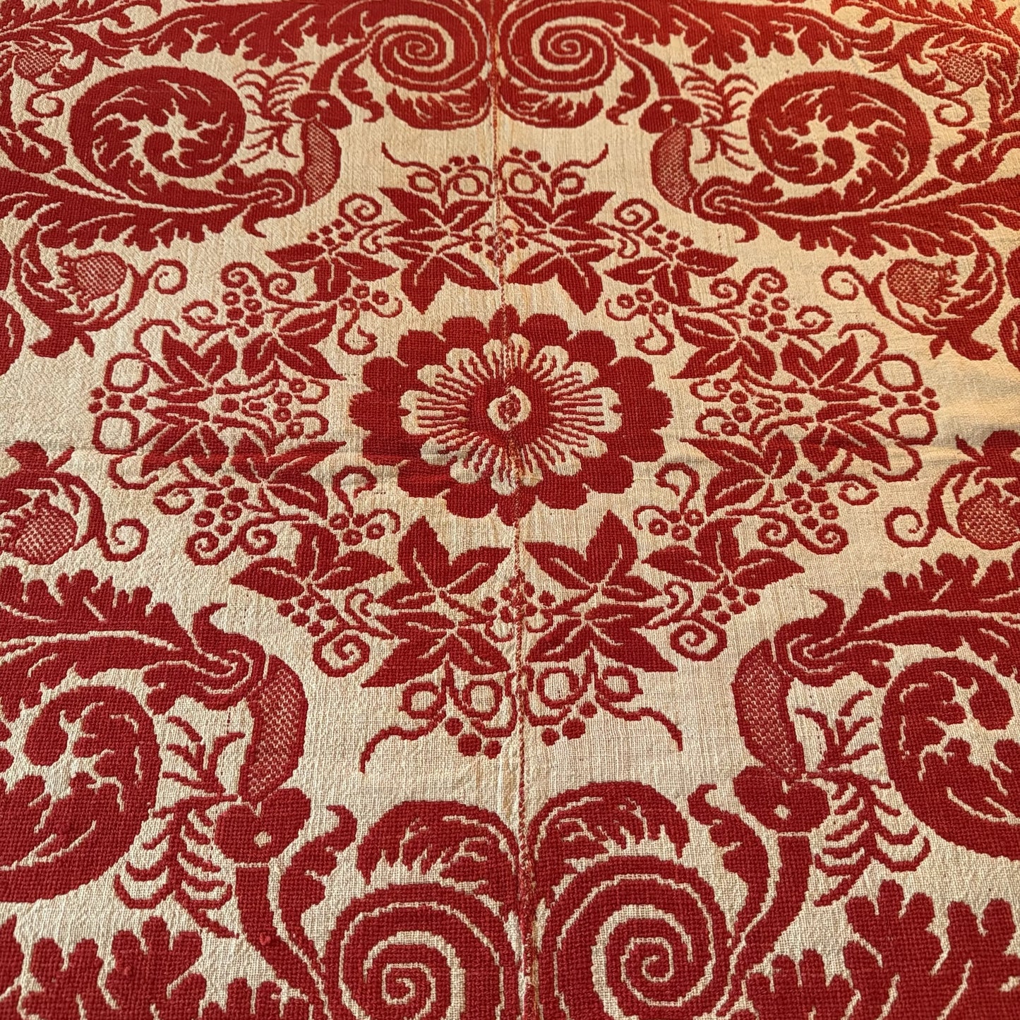 Jacquard-Woven Coverlet — "1840"