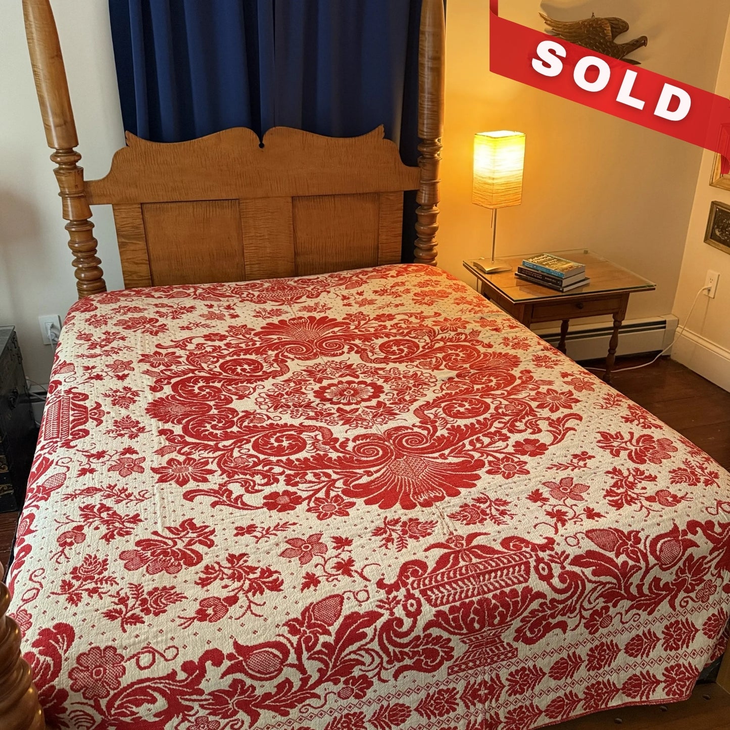 Jacquard-Woven Coverlet — "1840"