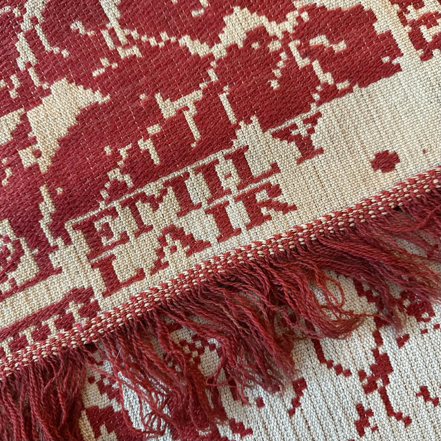 Jacquard-Woven Coverlet — "Emily Lair"