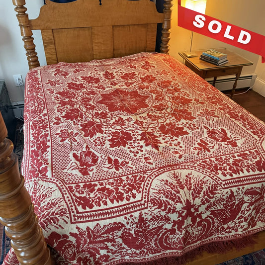 Jacquard-Woven Coverlet — "Emily Lair"