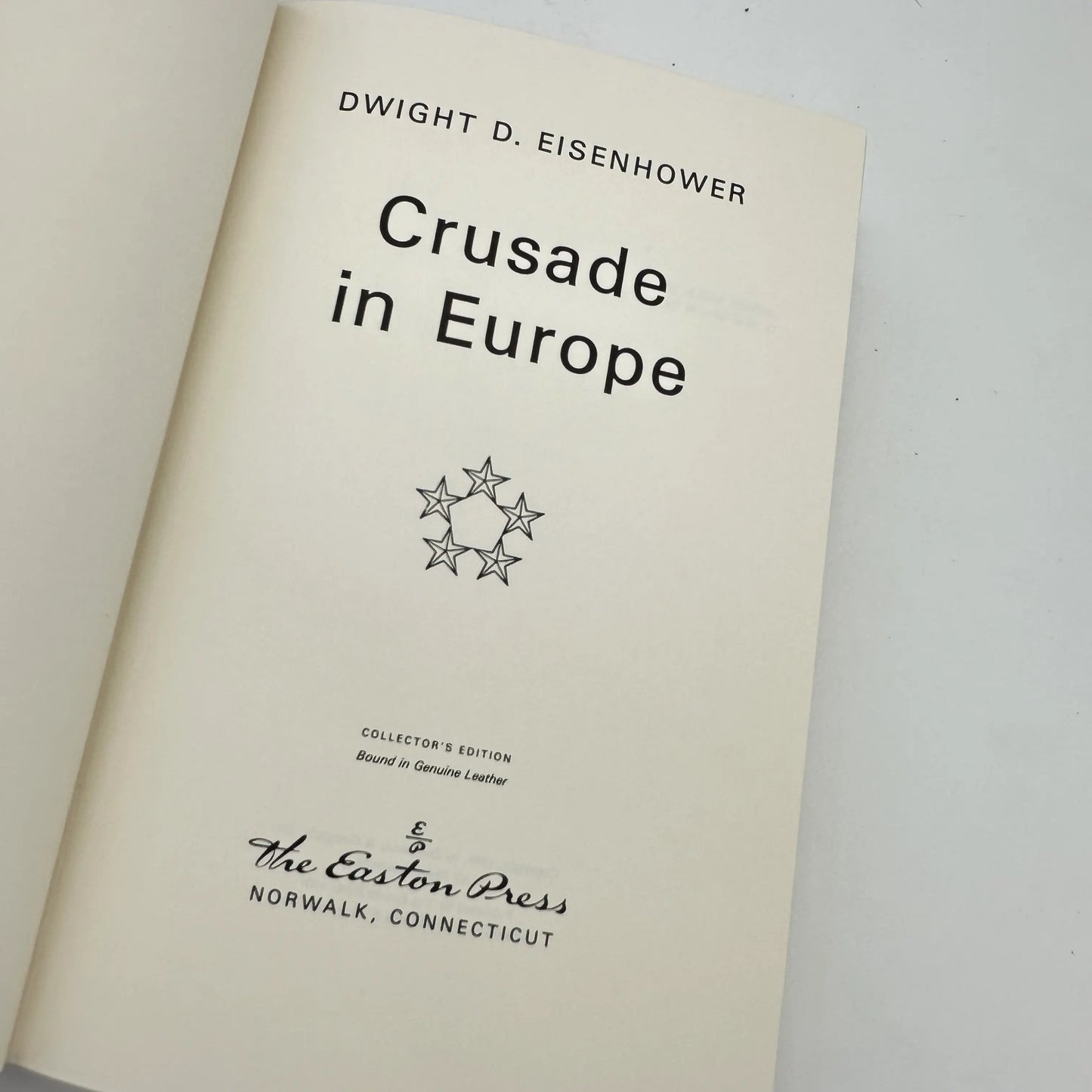 "Crusade in Europe" — Dwight D. Eisenhower — Leather-bound, gilt-edged Easton Press edition