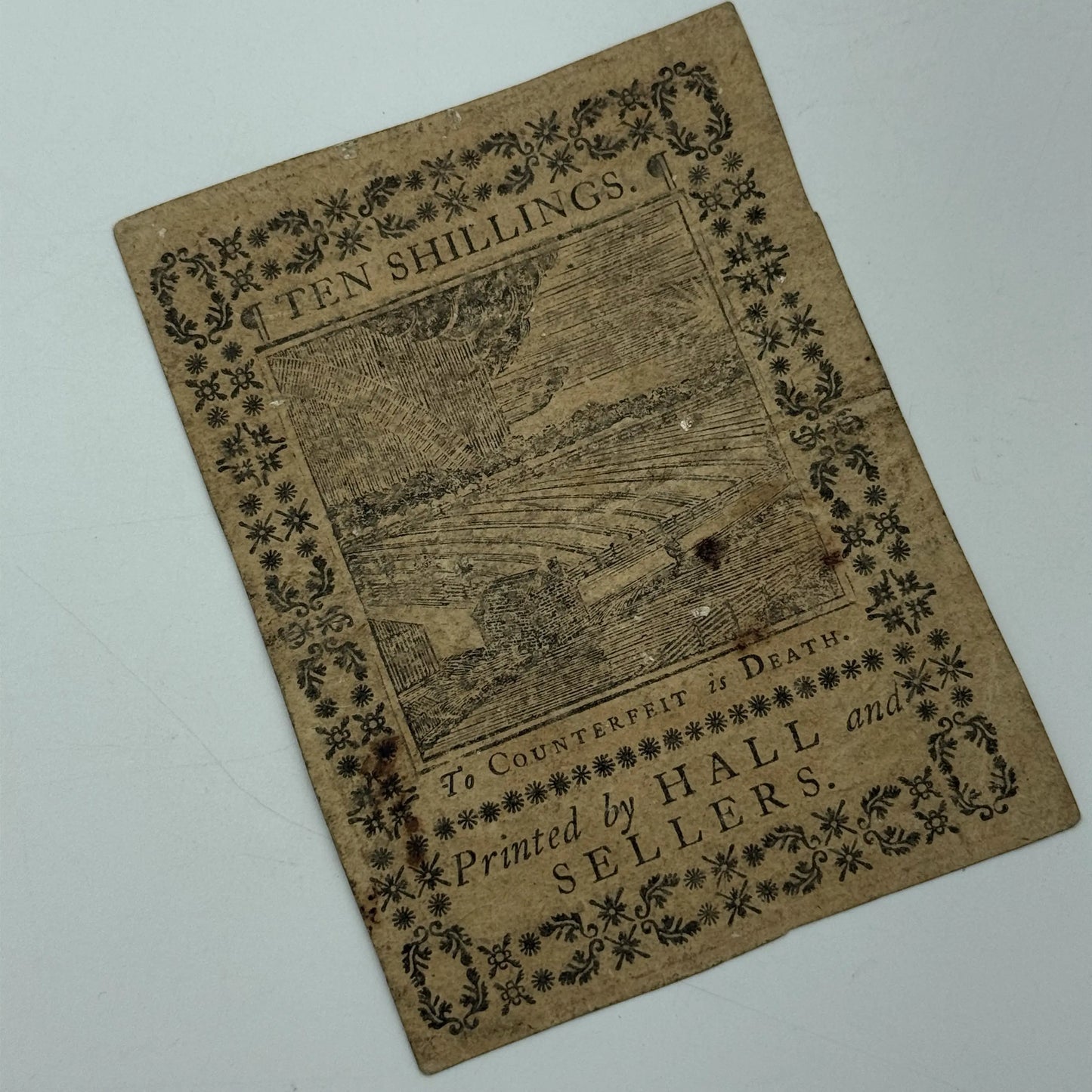 Colonial Currency — Pennsylvania — 10 Shillings — October 1, 1773