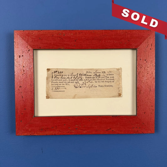 Revolutionary War Bond — June 27, 1780 — £ 150