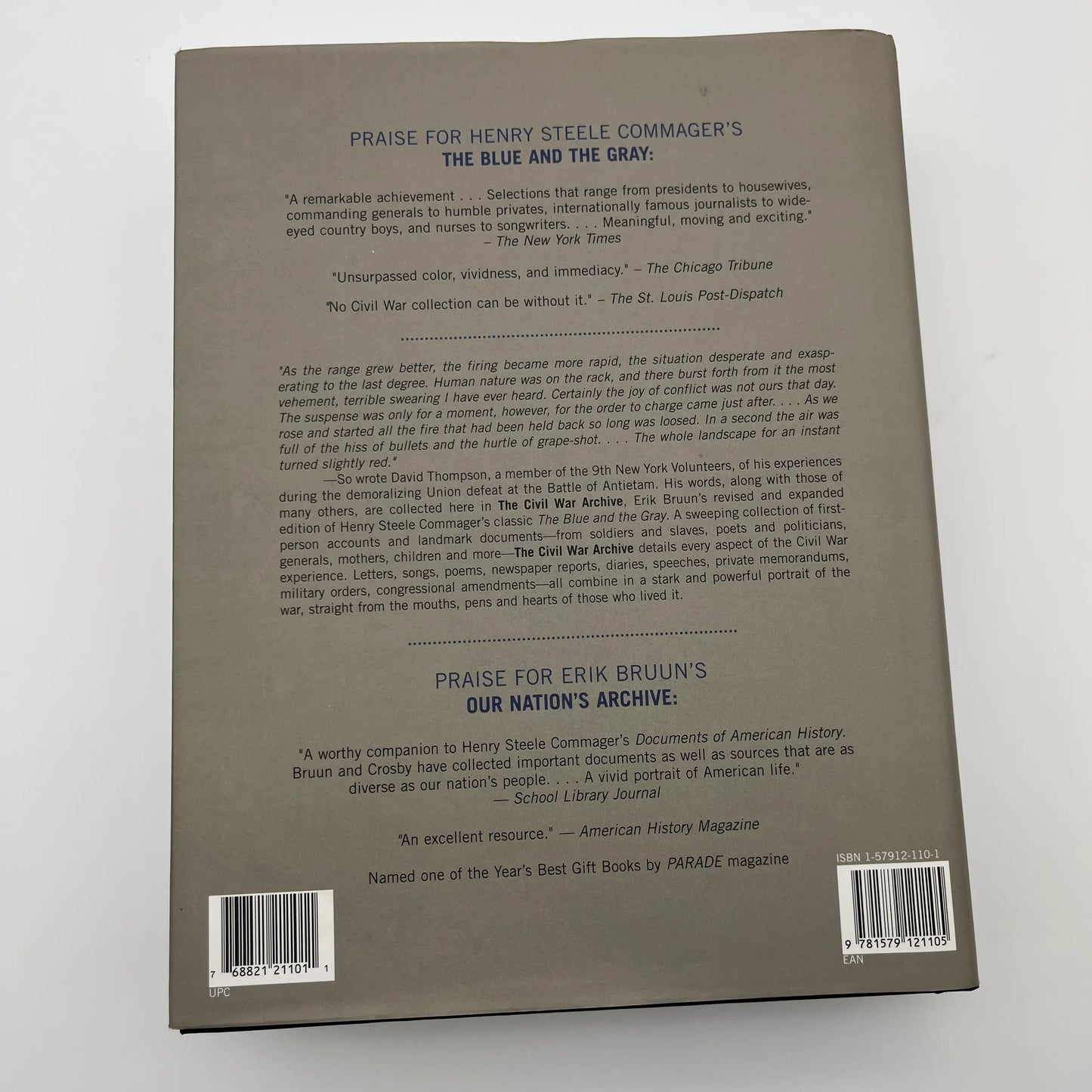 "The Civil War Archive: The History of the Civil War in Documents" by Henry Steele Commager and Erik Bruun