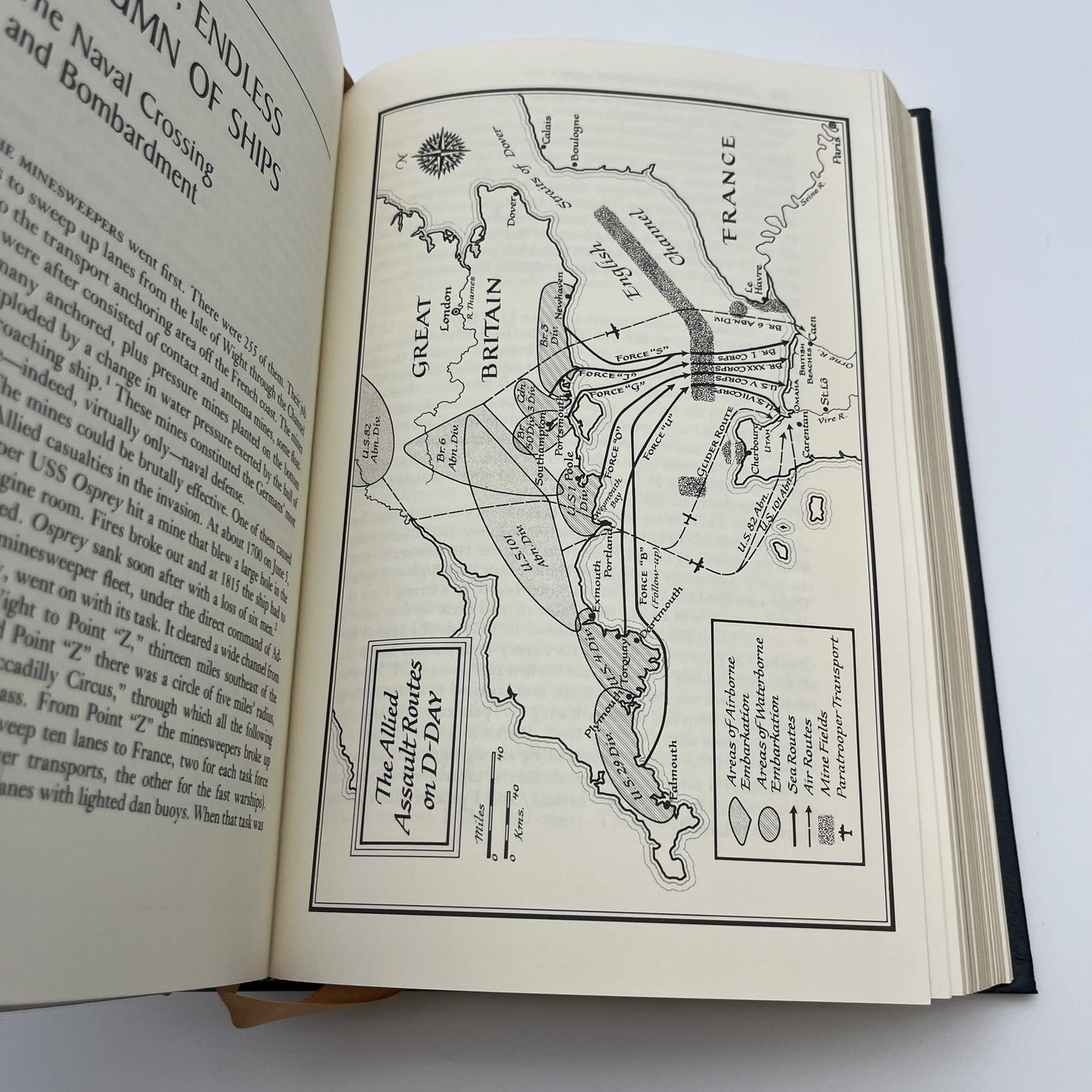 "D-Day, June 6, 1944" Signed by Stephen E. Ambrose - Leather-bound, gilt-edged Easton Press edition 5