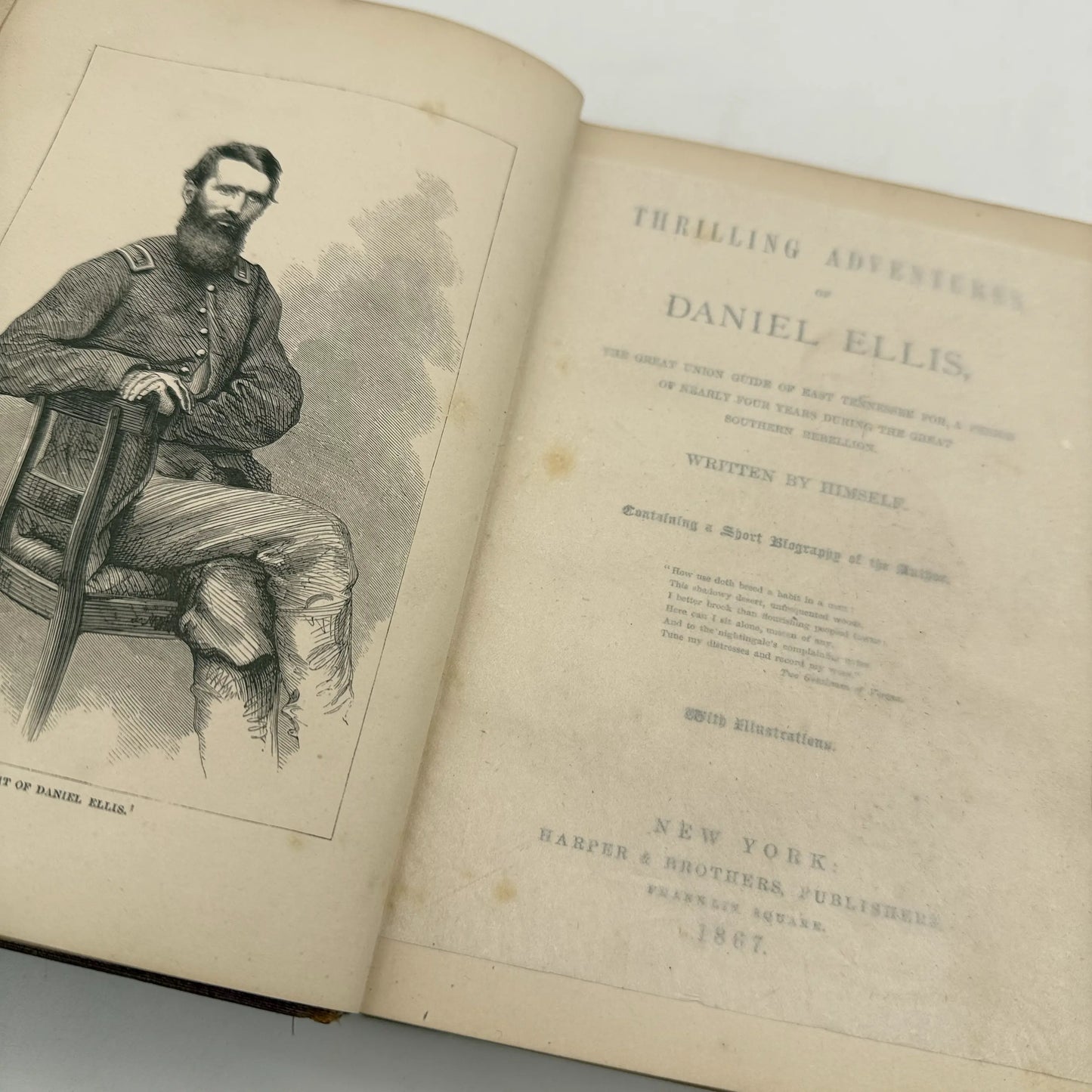 Thrilling Adventures of Daniel Ellis - 1867 — First Edition
