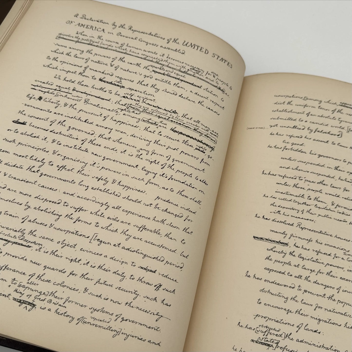 "Declaration Of Independence & Washington's Farewell Address" — 1876 — Gilt Presentation Volume for the Centennial