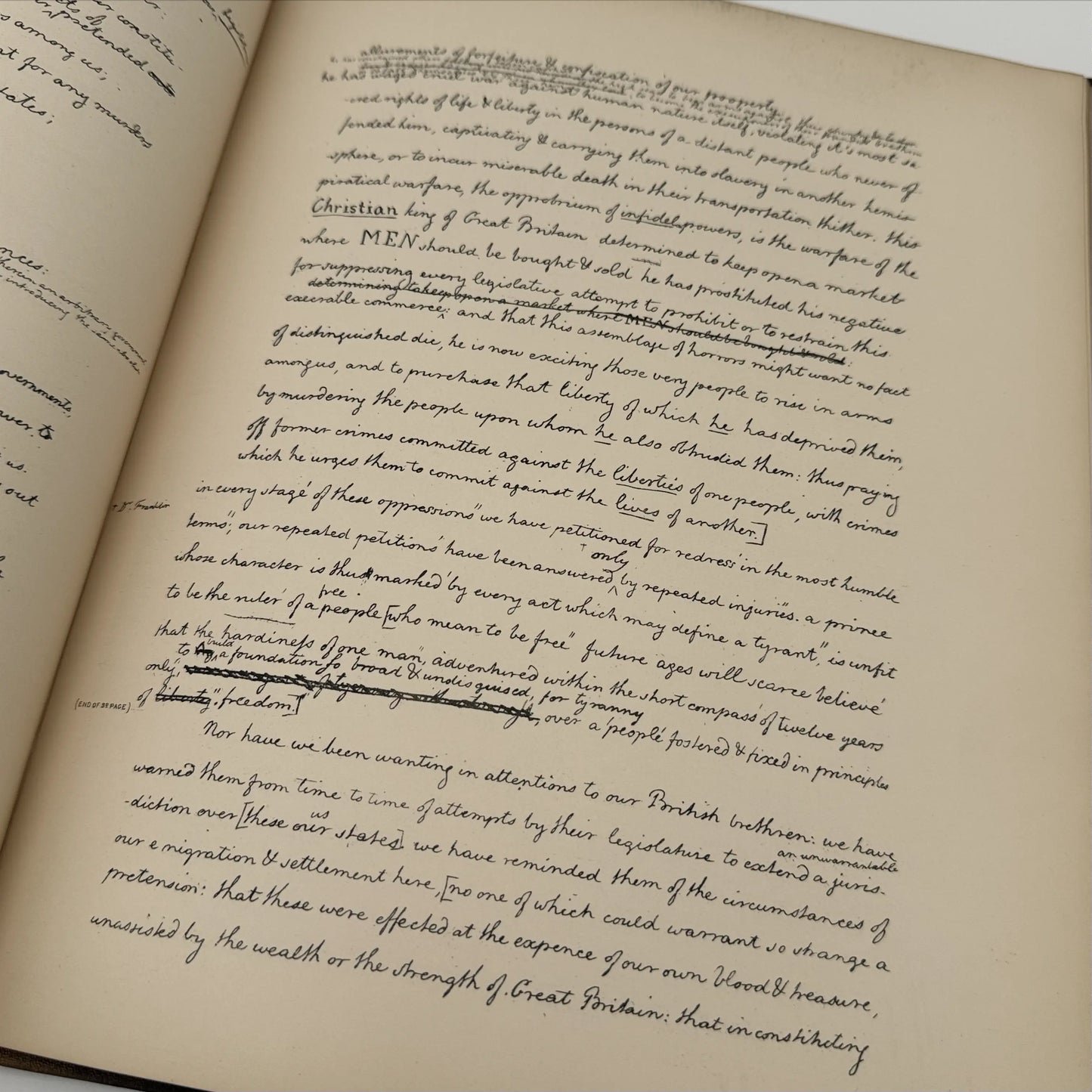 "Declaration Of Independence & Washington's Farewell Address" — 1876 — Gilt Presentation Volume for the Centennial
