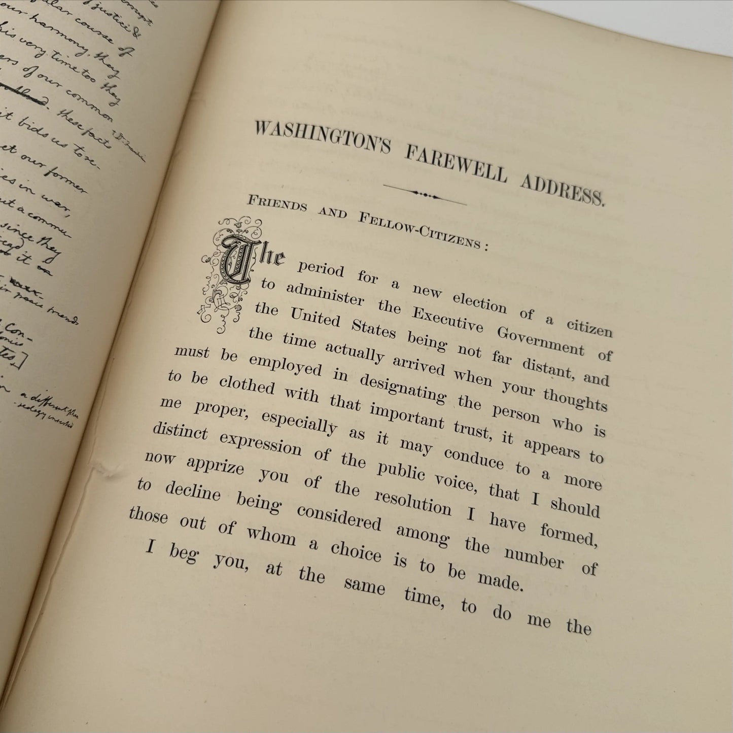 "Declaration Of Independence & Washington's Farewell Address" — 1876 — Gilt Presentation Volume for the Centennial