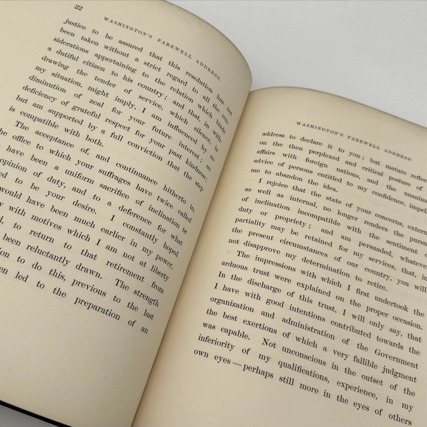 "Declaration Of Independence & Washington's Farewell Address" — 1876 — Gilt Presentation Volume for the Centennial