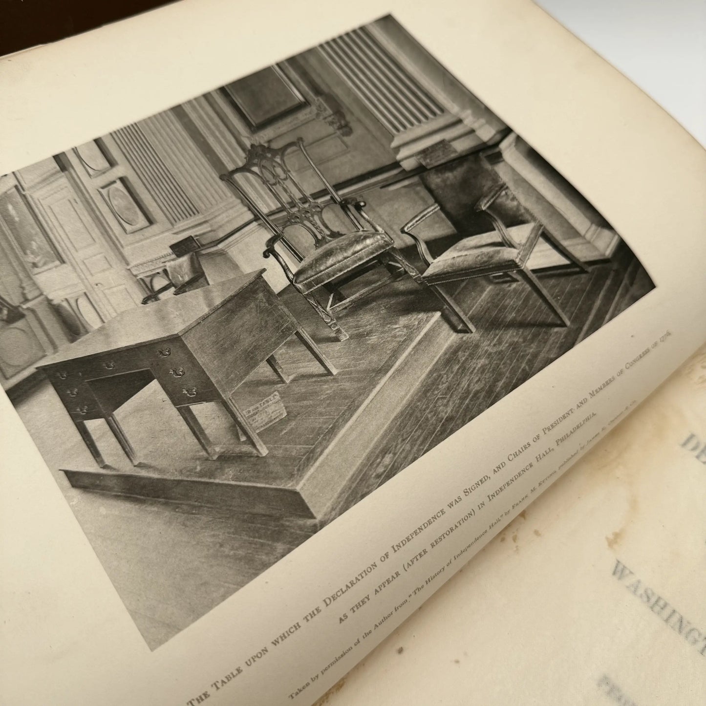 "Declaration Of Independence & Washington's Farewell Address" — 1876 — Gilt Presentation Volume for the Centennial