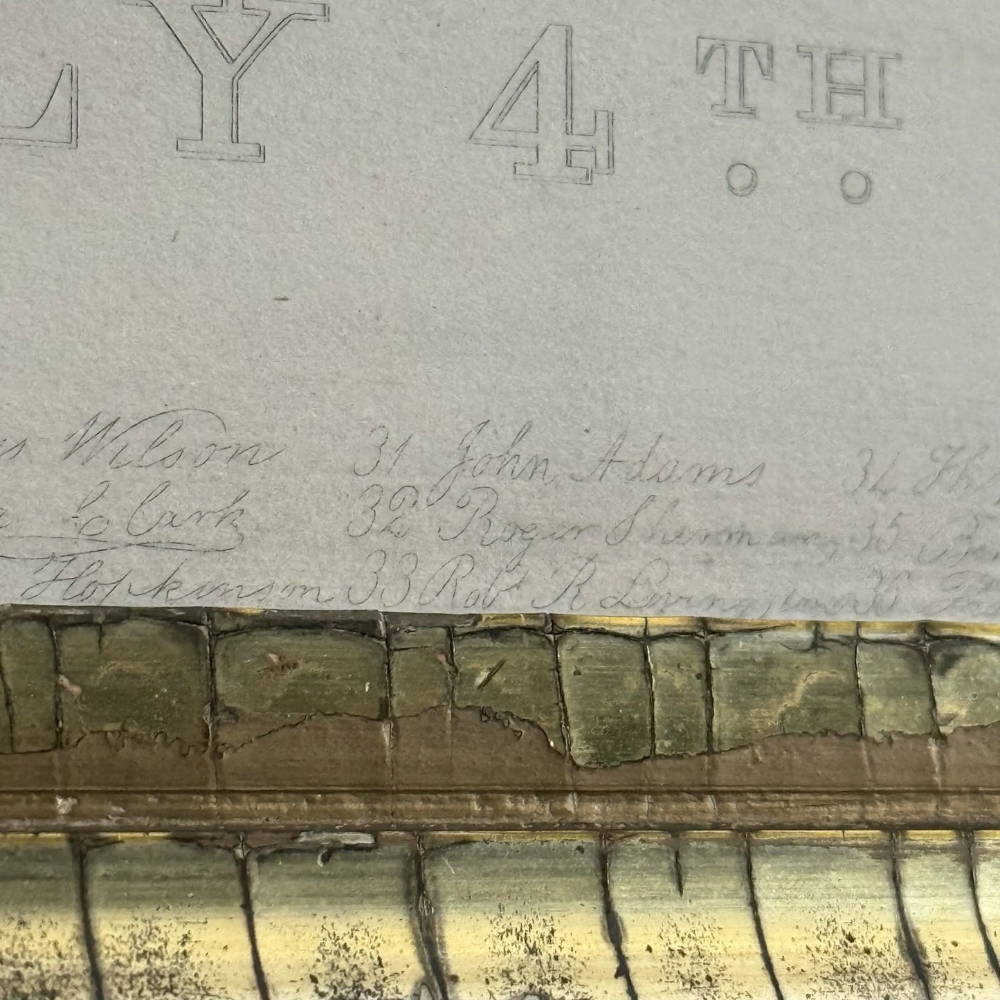 "The Declaration of Independence of the United States of America, July 4th, 1776" Engraving after Trumbull