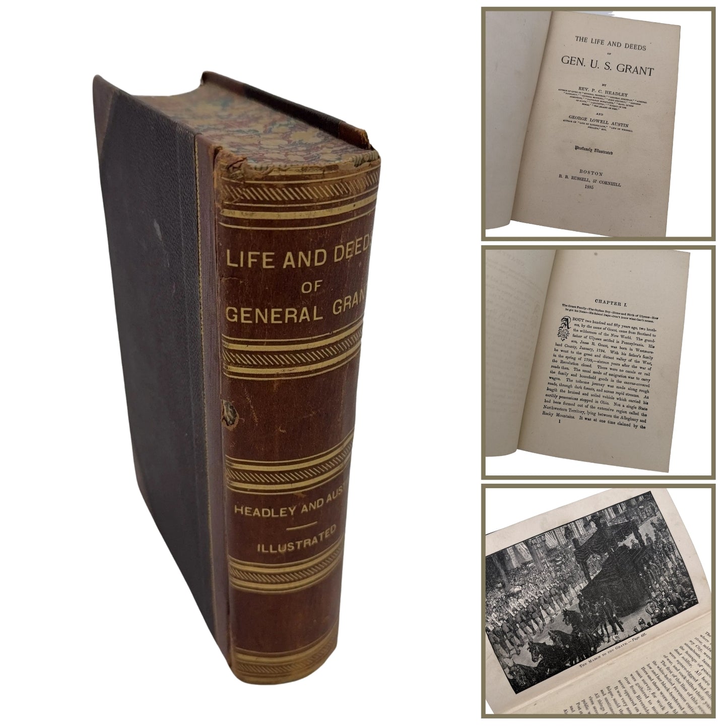 "Life and Deeds of General Grant" by Rev. P. C. Headley and George Lowell Austin — 1885