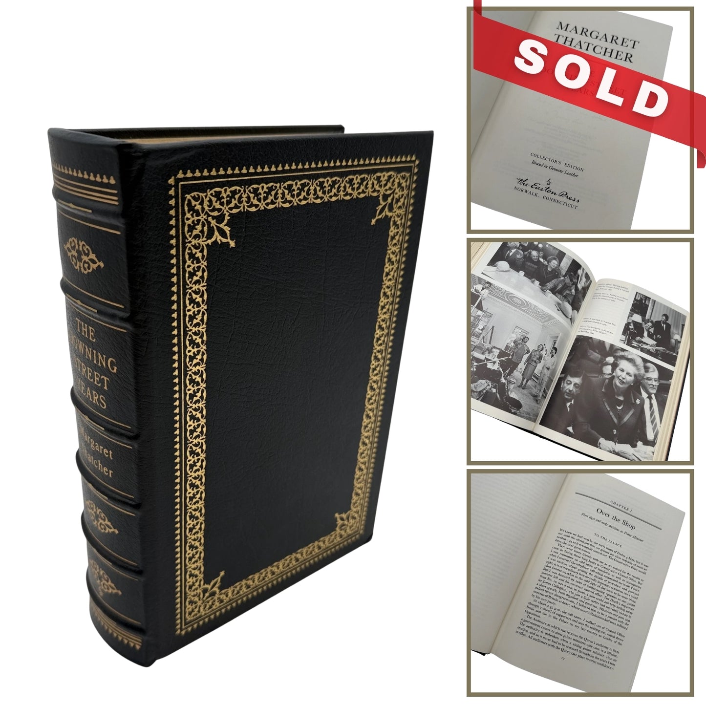 "The Downing Street Years" by Margaret Thatcher — Signed — Easton Press