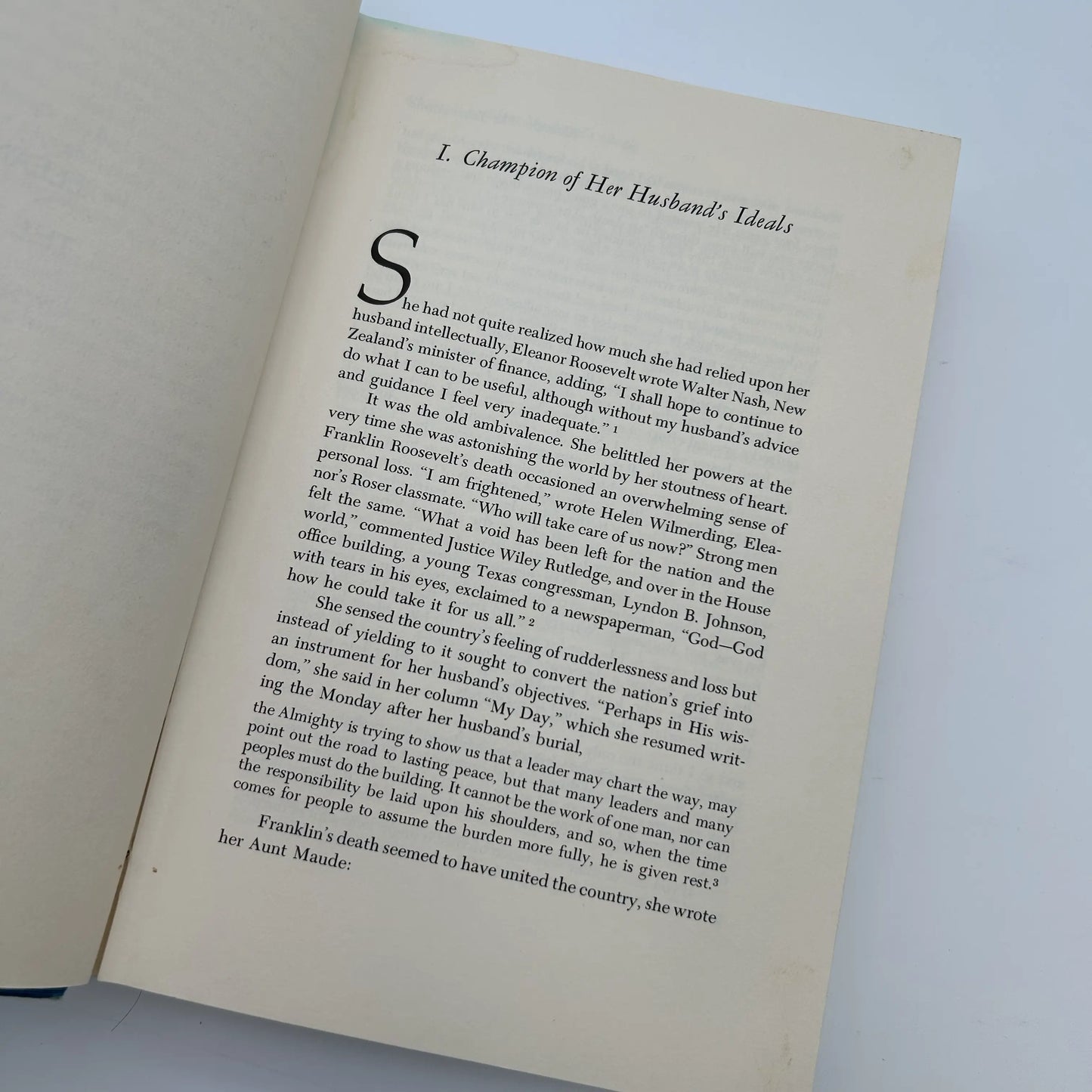 "Eleanor and Franklin" and "Eleanor: The Years Alone"by Joseph P. Lash