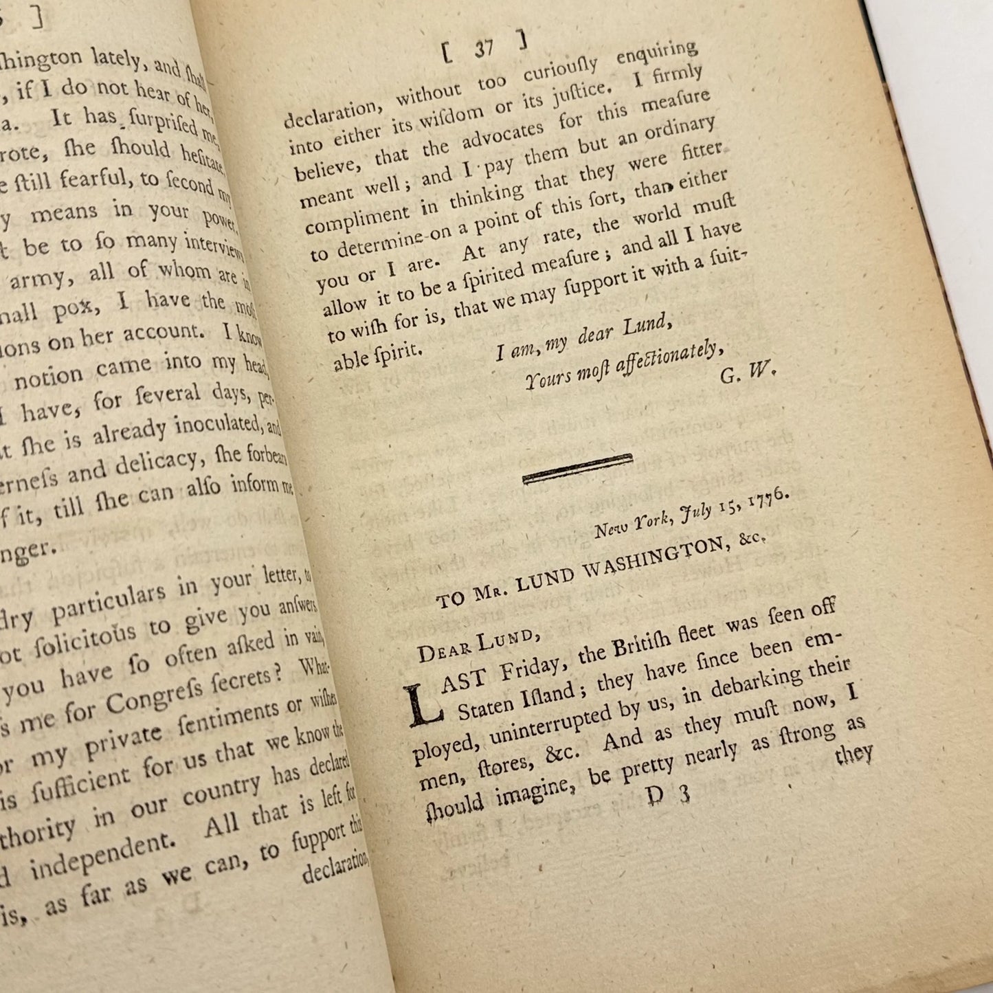 "Epistles Domestic, Confidential, and Official, from General Washington" — 1796