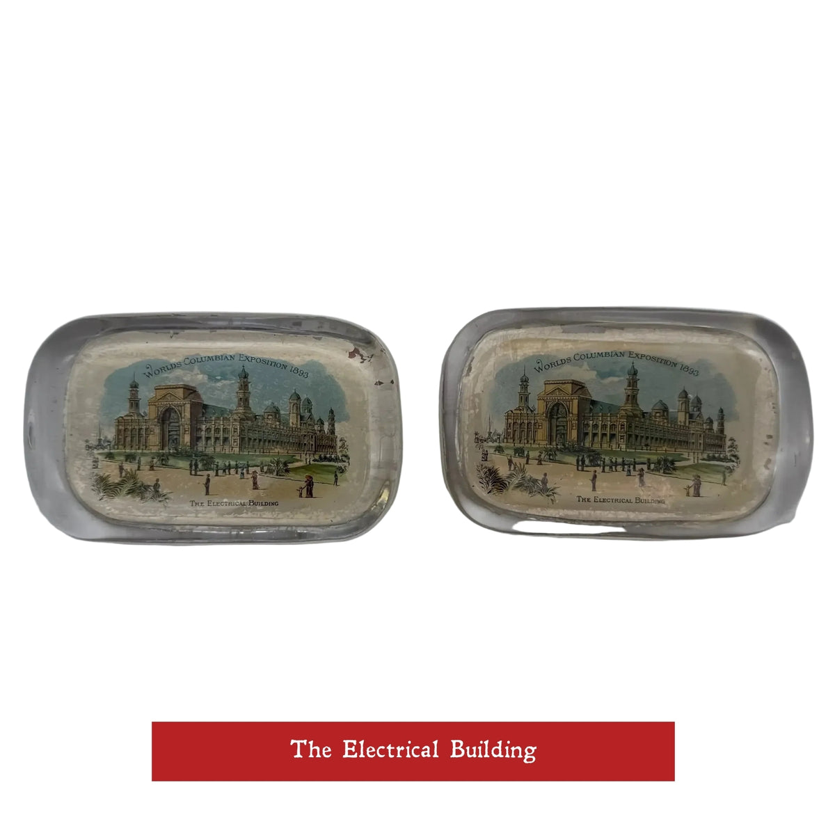 World’s Fair 1893 Columbian Exposition Paperweights of the Major Buildings