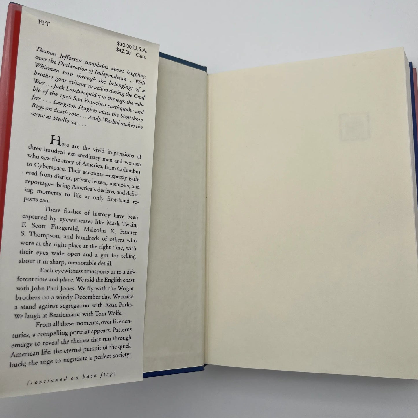 "Eyewitness to America: 500 Years of America in the Words of Those Who Saw it Happen" by David Colbert