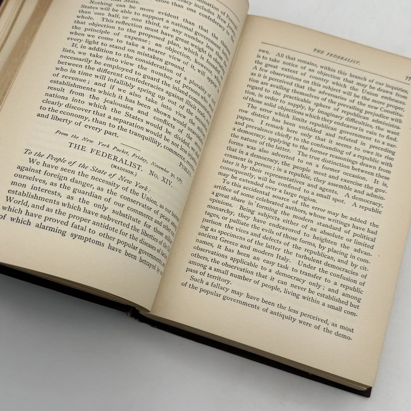 "The Federalist: A Commentary on the Constitution of the United States" by Henry Cabot Lodge — 1899