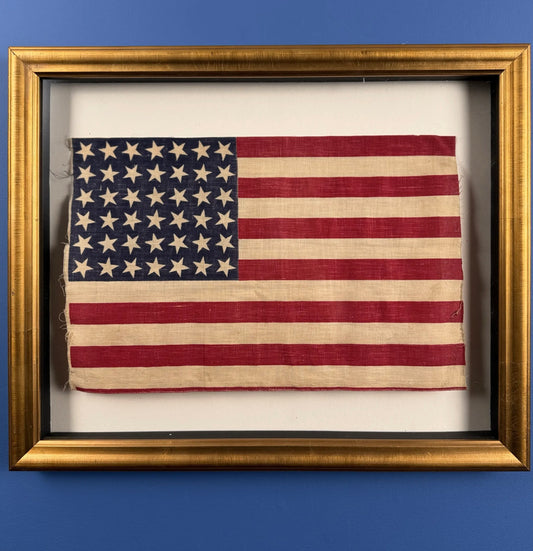 42-star flag — 1889 - 1890 — Framed