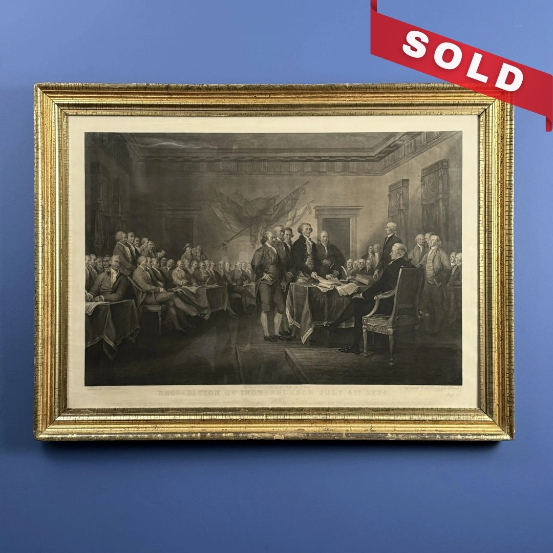 "The Declaration of Independence of the United States of America, July 4th, 1776" Engraving after Trumbull