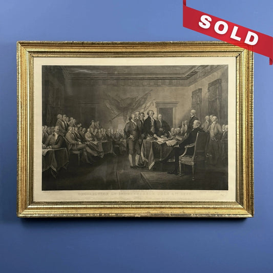"The Declaration of Independence of the United States of America, July 4th, 1776" Engraving after Trumbull