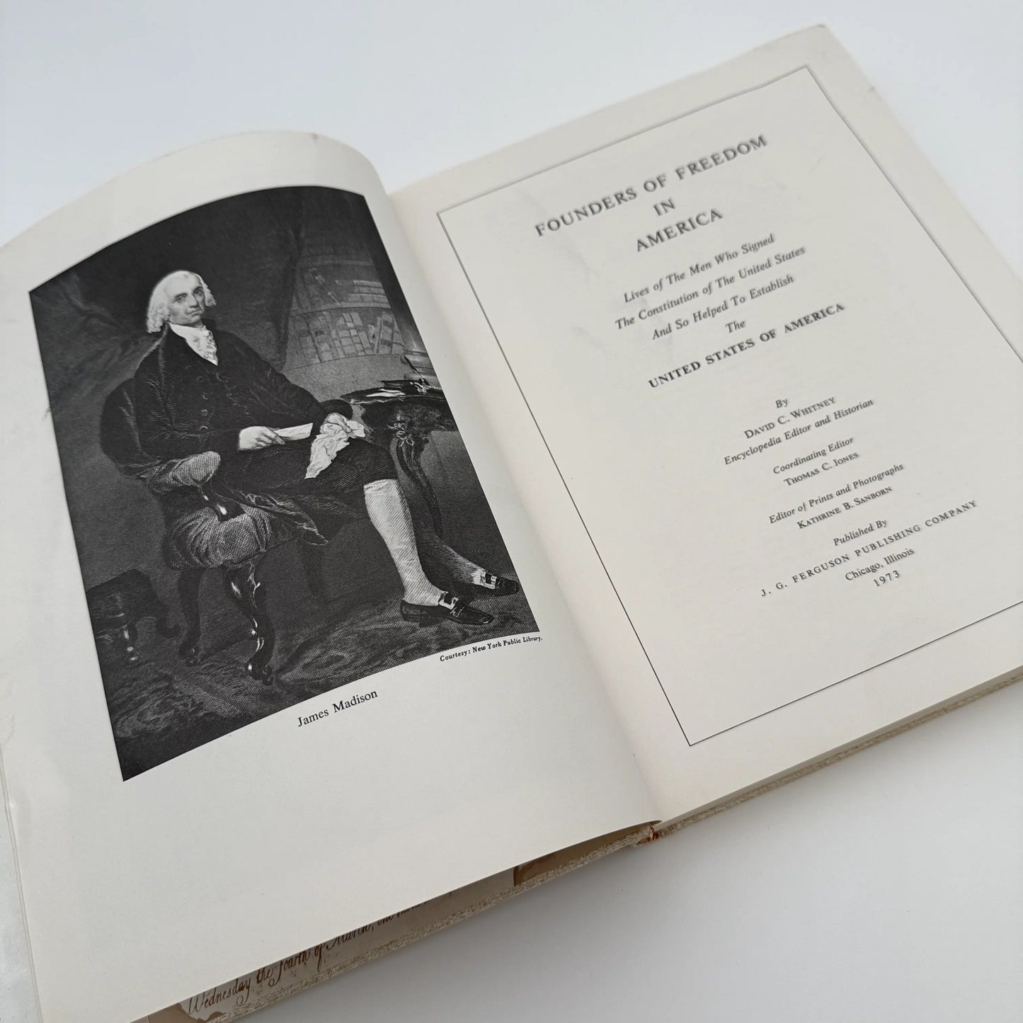 "Founders of Freedom in America" — Lives of the signers of the Declaration and of the Constitution — Two volume set