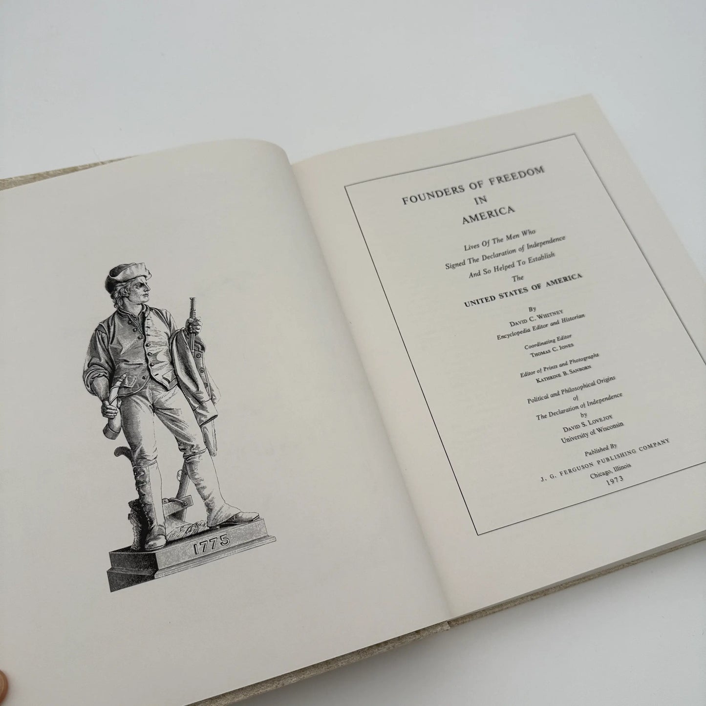 "Founders of Freedom in America" — Lives of the signers of the Declaration and of the Constitution — Two volume set