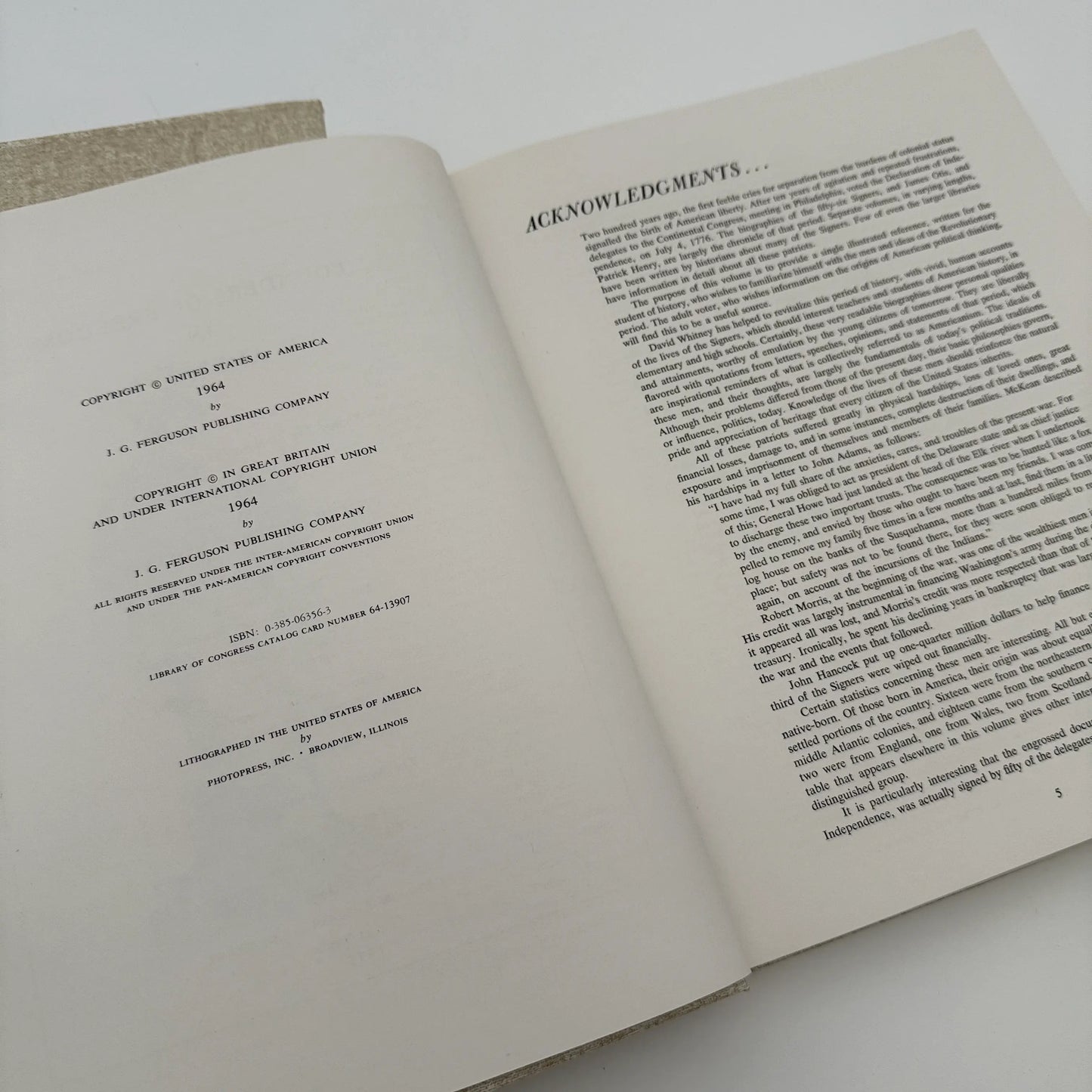 "Founders of Freedom in America" — Lives of the signers of the Declaration and of the Constitution — Two volume set