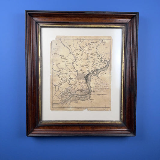 Map of Philadelphia 1777 — Framed