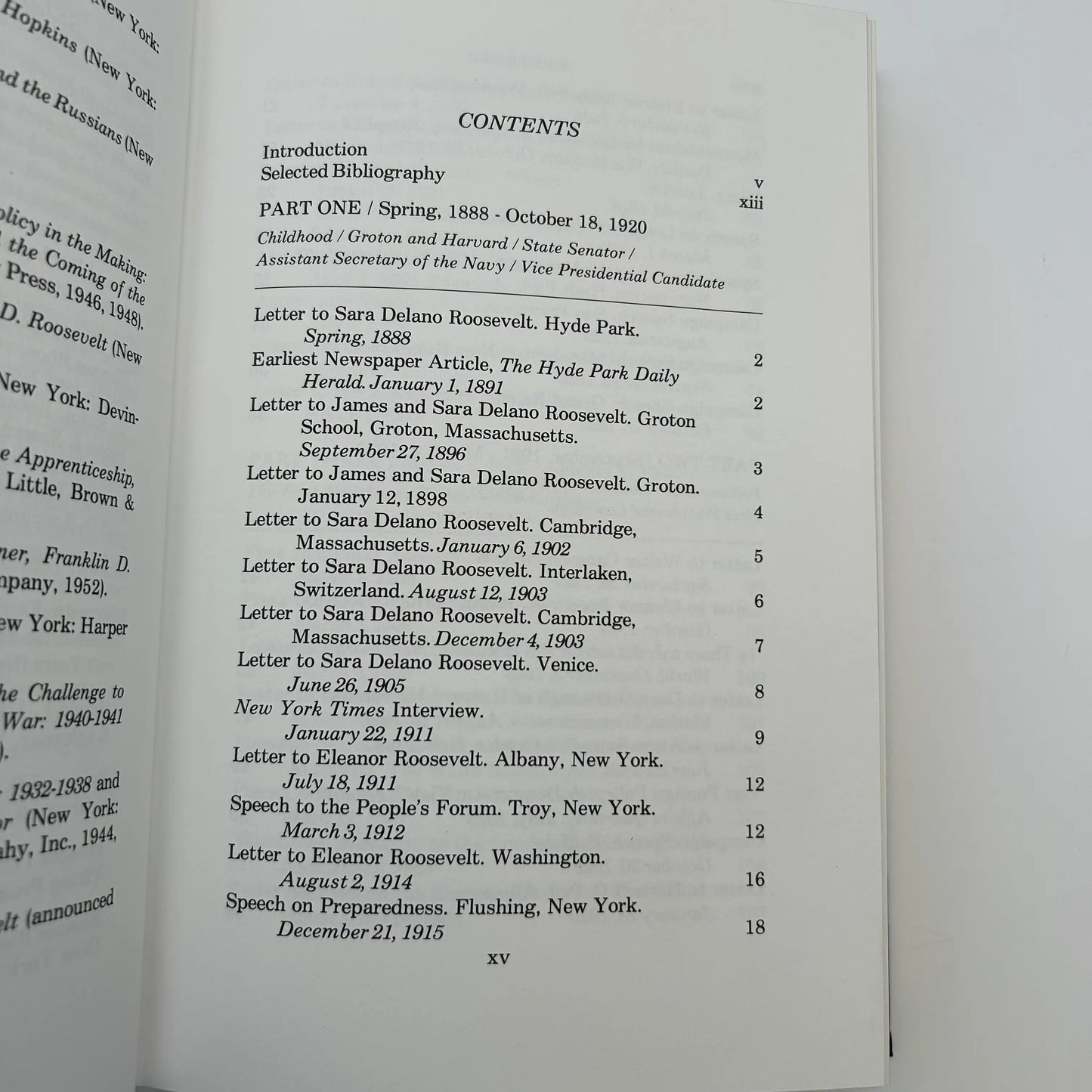 "Franklin D. Roosevelt: Selected Speeches, Messages, Press Conference, and Letters" Edited by Basil Rauch — Leather-bound, gilt-edged Easton Press edition