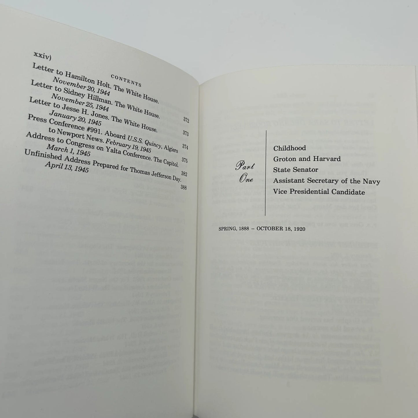 "Franklin D. Roosevelt: Selected Speeches, Messages, Press Conference, and Letters" Edited by Basil Rauch — Leather-bound, gilt-edged Easton Press edition