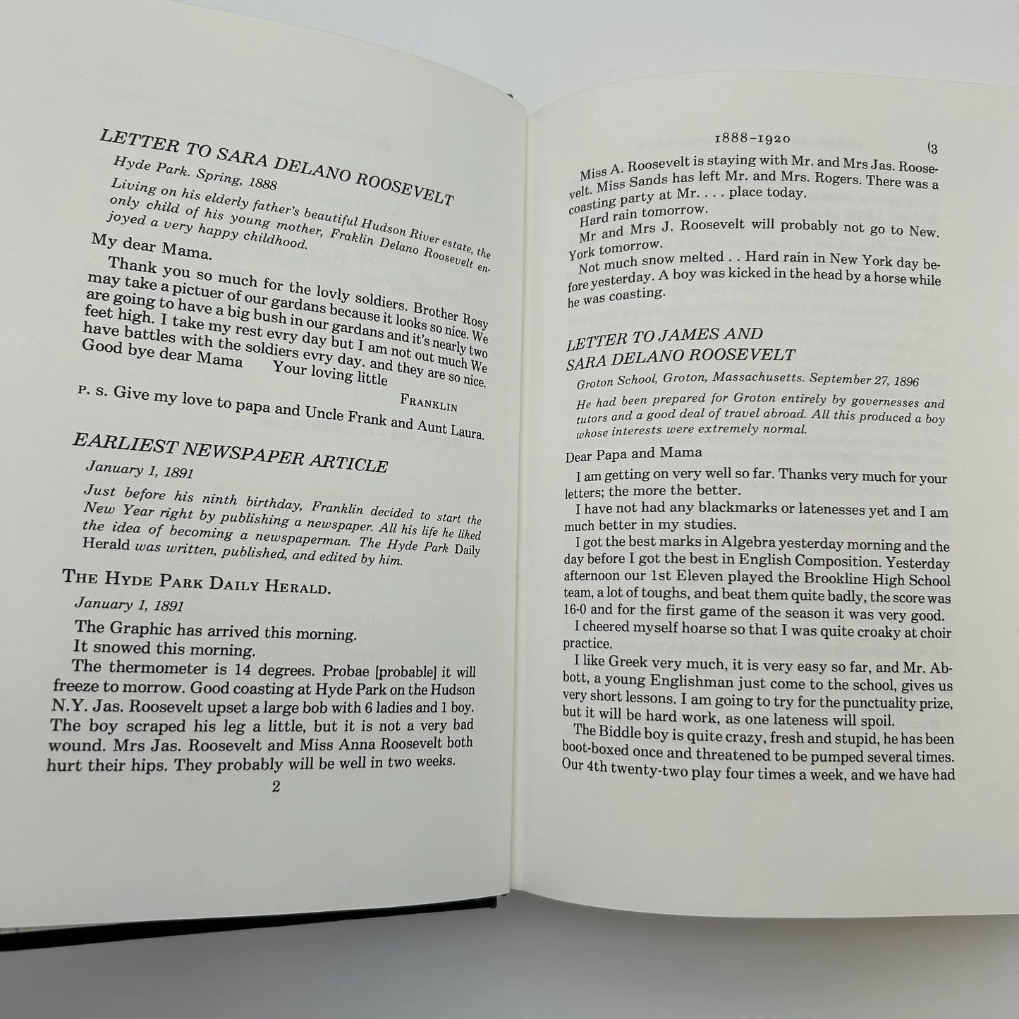 "Franklin D. Roosevelt: Selected Speeches, Messages, Press Conference, and Letters" Edited by Basil Rauch — Leather-bound, gilt-edged Easton Press edition
