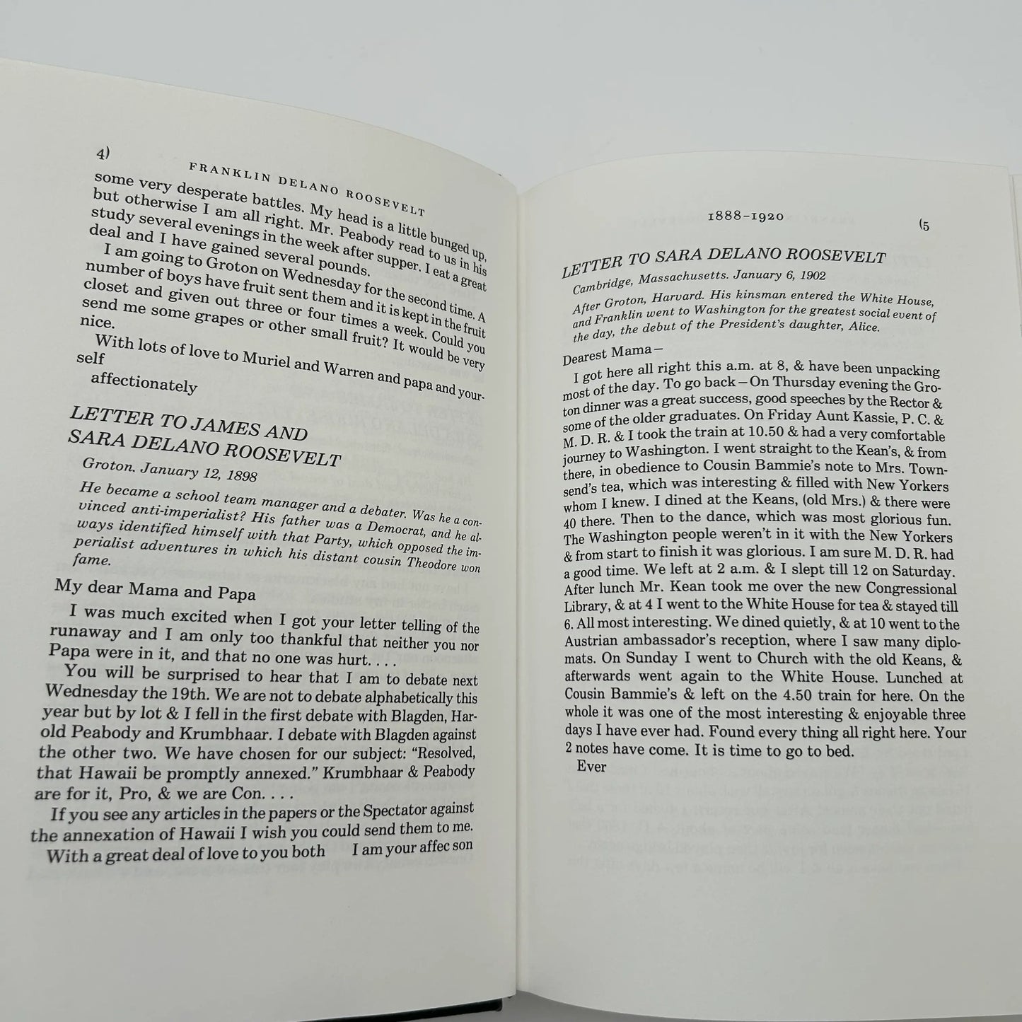 "Franklin D. Roosevelt: Selected Speeches, Messages, Press Conference, and Letters" Edited by Basil Rauch — Leather-bound, gilt-edged Easton Press edition