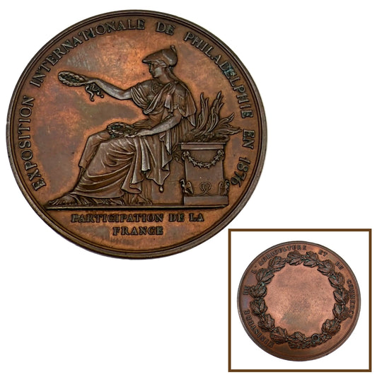 French Medal for the 1876 Centennial Exposition in Philadelphia
