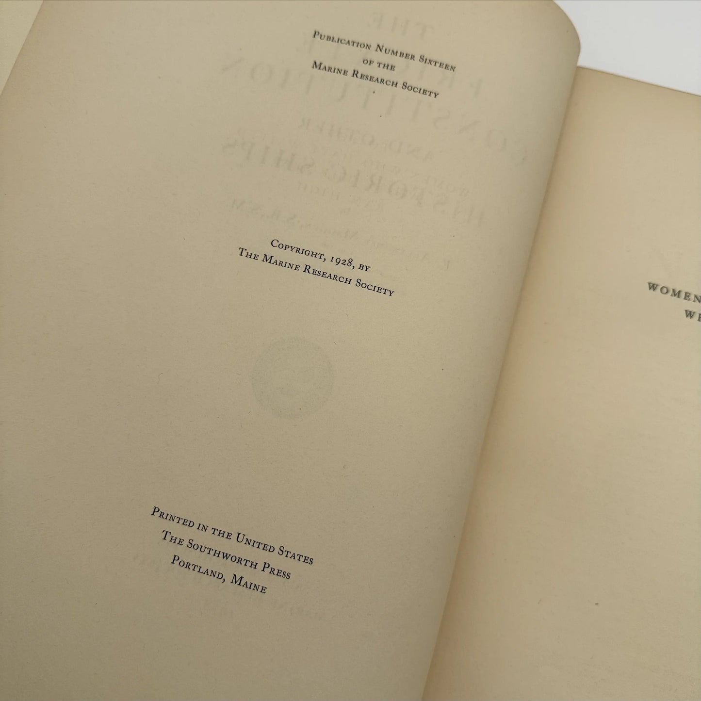 "The Frigate Constitution And Other Historic Ships" — No. 23 of 97 copies —  With wood from USS Constitution