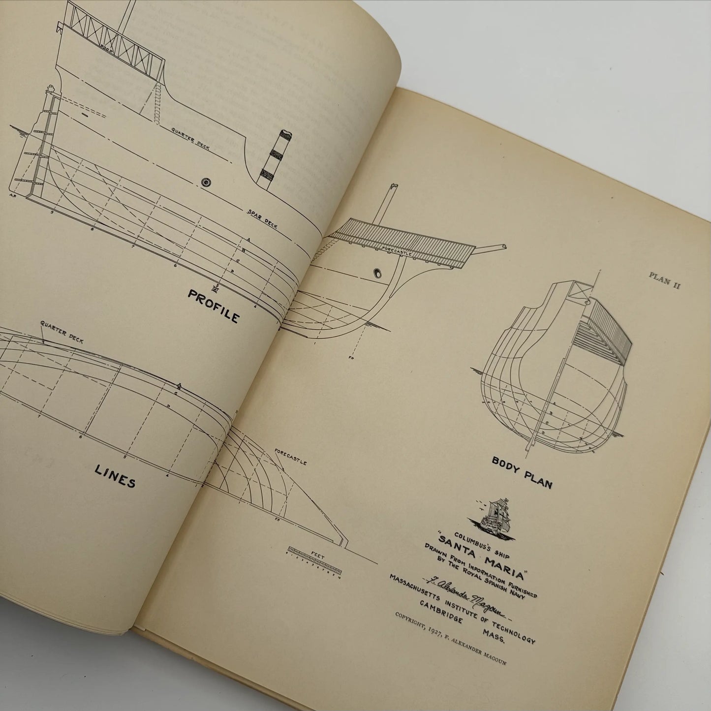 "The Frigate Constitution And Other Historic Ships" — No. 23 of 97 copies —  With wood from USS Constitution