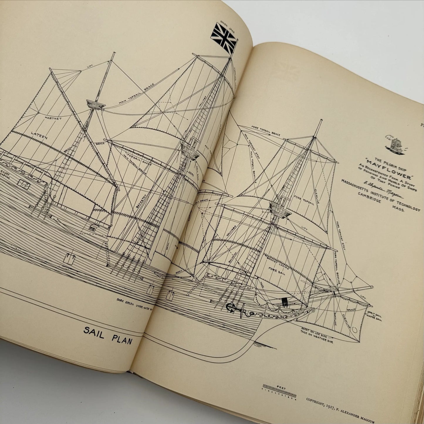 "The Frigate Constitution And Other Historic Ships" — No. 23 of 97 copies —  With wood from USS Constitution